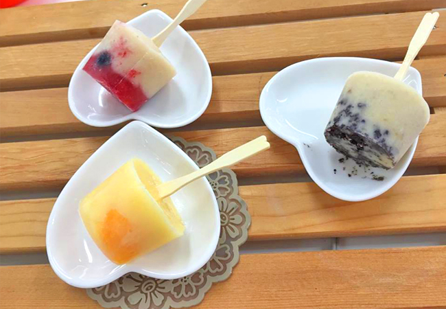 料理教室で作ったアイスクリーム